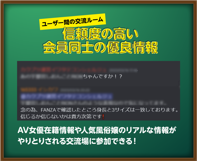 信頼度の高い会員同士の有料情報